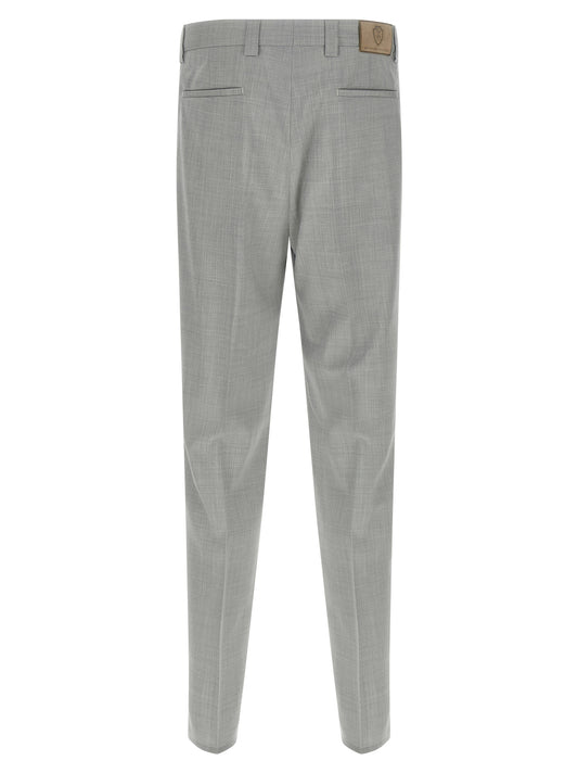 Brunello Cucinelli Gray Virgin Wool Dress Pants