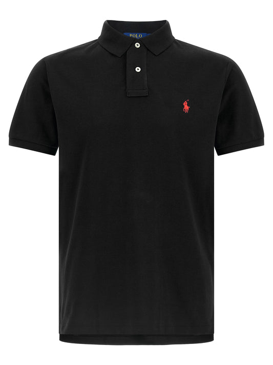 Polo Ralph Lauren Black Cotton Polo Shirt