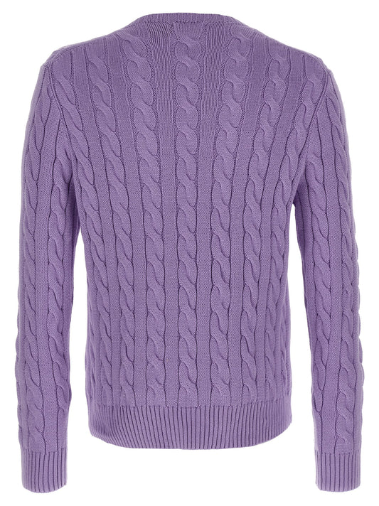 Polo Ralph Lauren Purple Cotton Cardigan