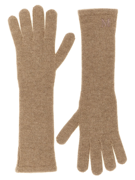 Max Mara Beige Cashmere Gloves