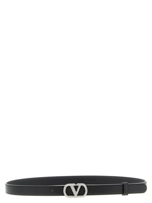 Valentino Garavani Black Calfskin Regular Belt