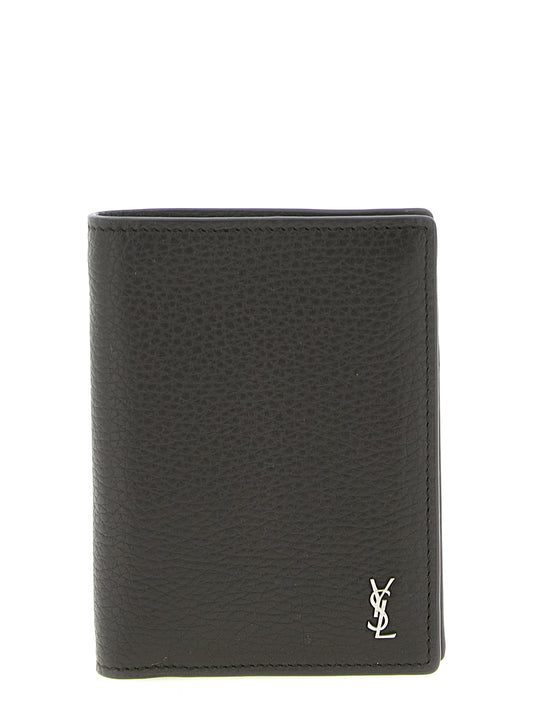Saint Laurent Brown Calfskin Leather Wallet
