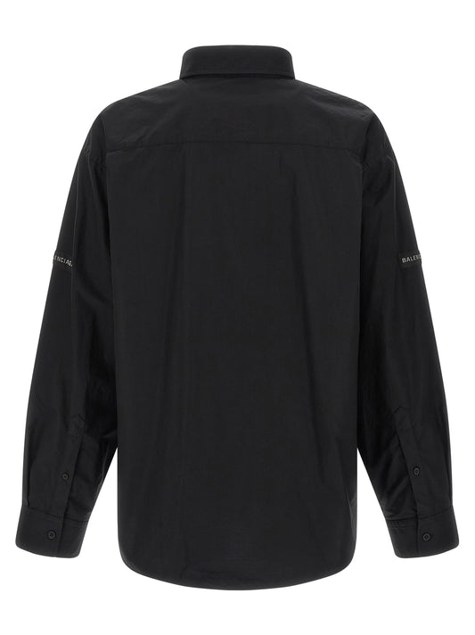 Balenciaga Black Cotton Blouse