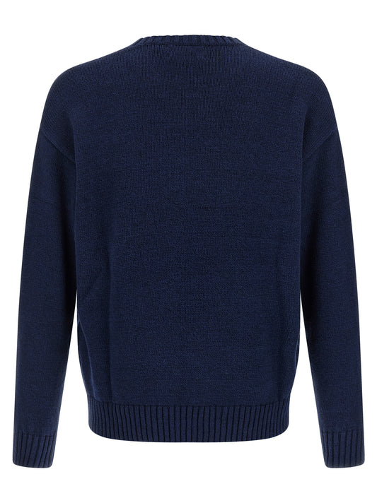 Polo Ralph Lauren Blue Linen Cardigan