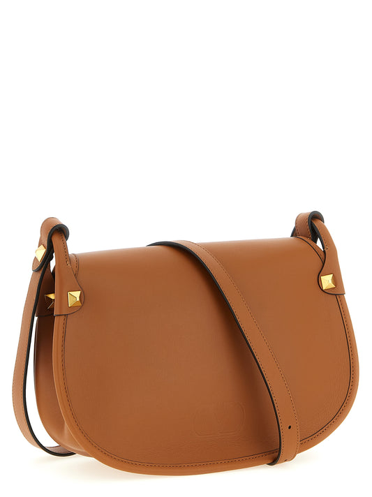 Valentino Garavani Brown Calfskin Shoulder Bag