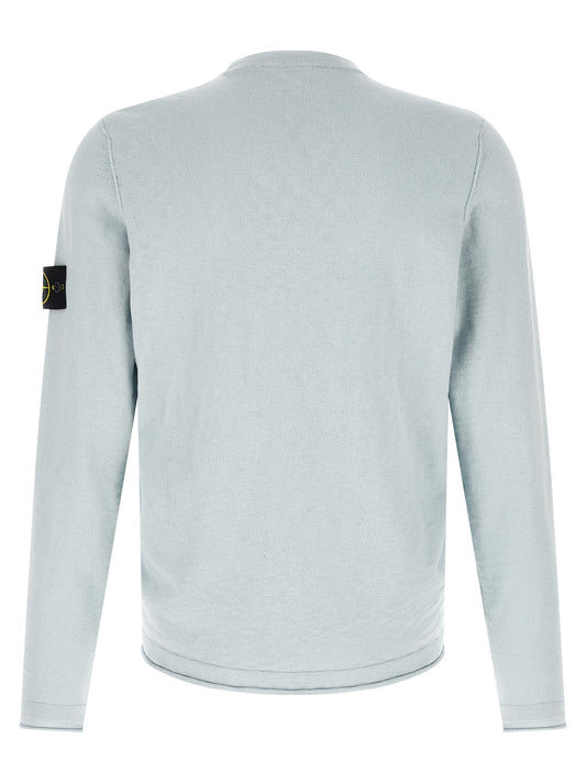 Stone Island Blue Cotton Cardigan