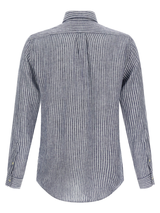 Polo Ralph Lauren Blue Linen Blouse
