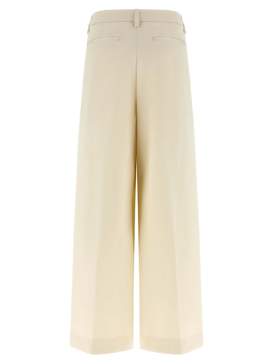 THELATEST White Cotton Casual Pants