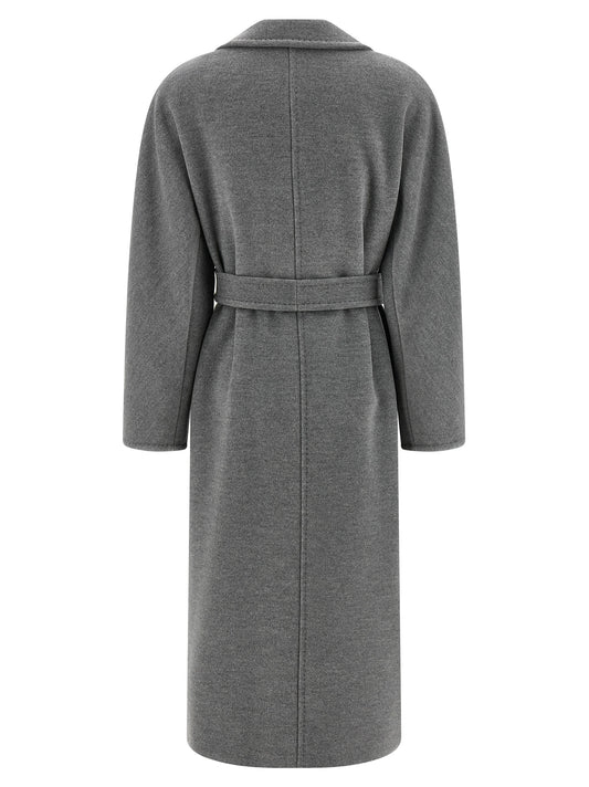 Max Mara Gray Virgin Wool Coat