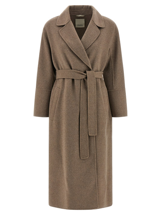 'S Max Mara Brown Virgin Wool Coat