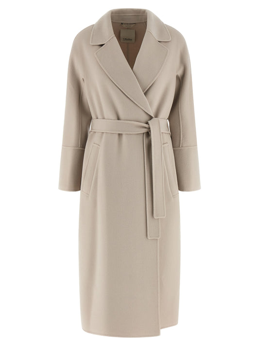 'S Max Mara Beige Virgin Wool Coat