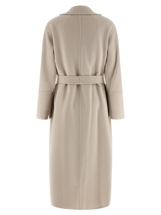 'S Max Mara Beige Virgin Wool Coat