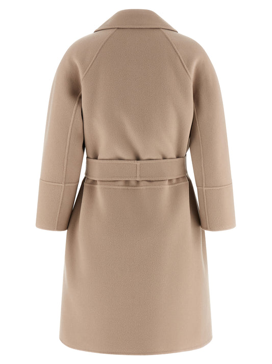 'S Max Mara Beige Virgin Wool Coat