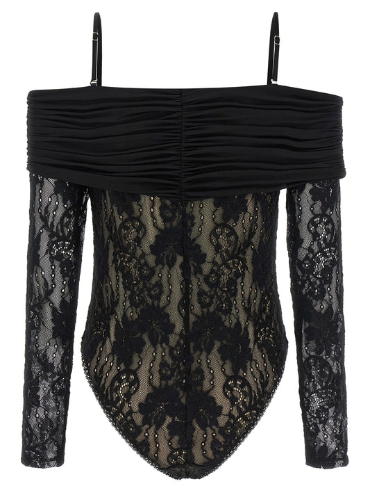 Zimmermann Black Polyamide Bodysuit