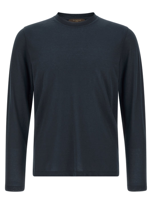 ZANONE Blue Cotton T-Shirt