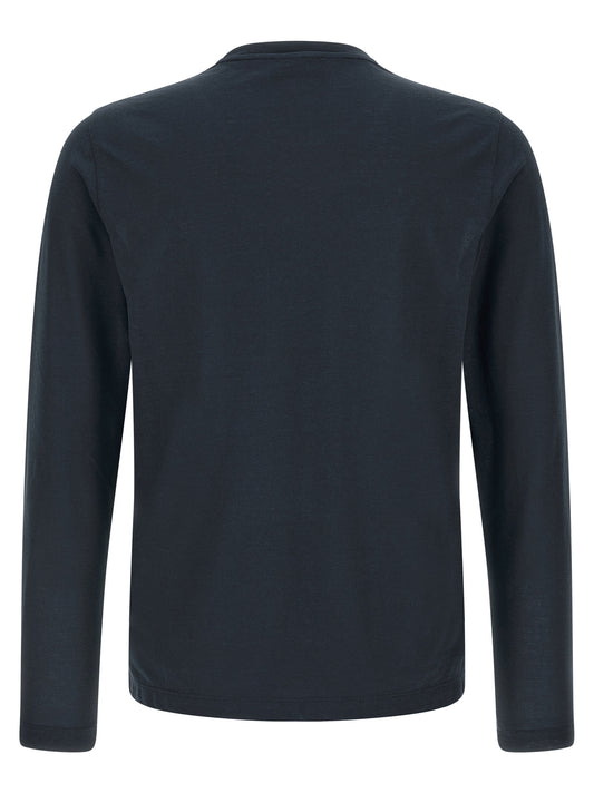 ZANONE Blue Cotton T-Shirt