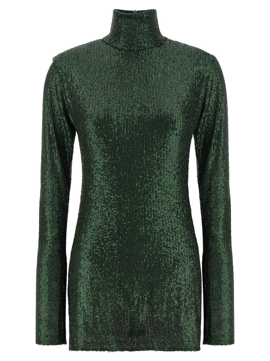 Norma Kamali Bicolor Polyester Short Dress