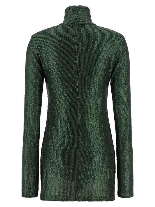 Norma Kamali Bicolor Polyester Short Dress