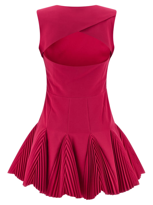 CATALINA Fuchsia Polyester Short Dress