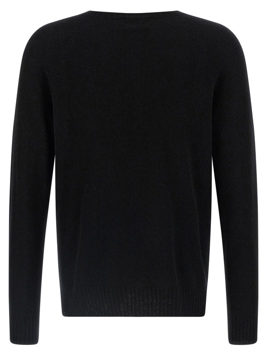 MA'RY'YA Black Cotton Cardigan