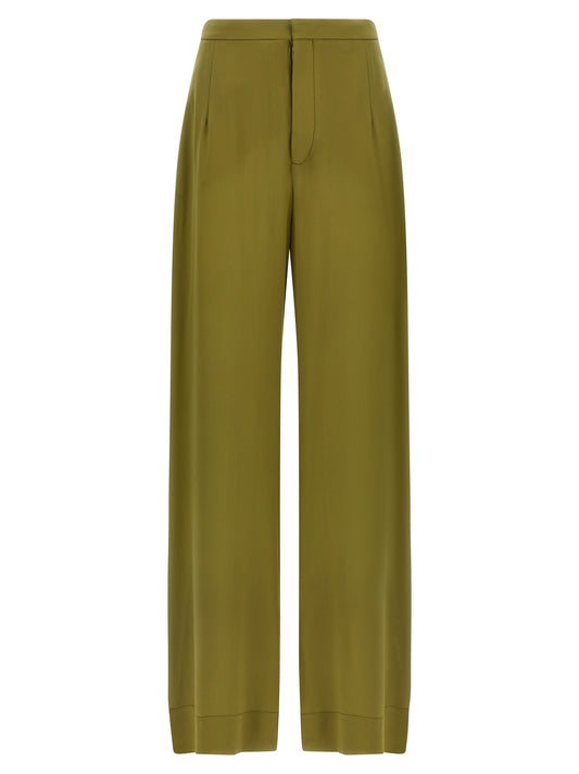 MAISON JEJIA Bicolor Silk Casual Pants