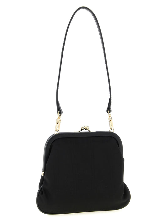 Vivienne Westwood Black Viscose Clutch Bag