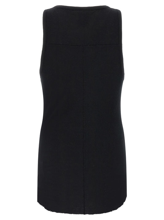 Thom Krom Black Cotton Sleeveles T-Shirt