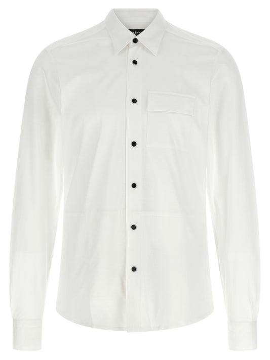 Kiton White Cotton Blouse