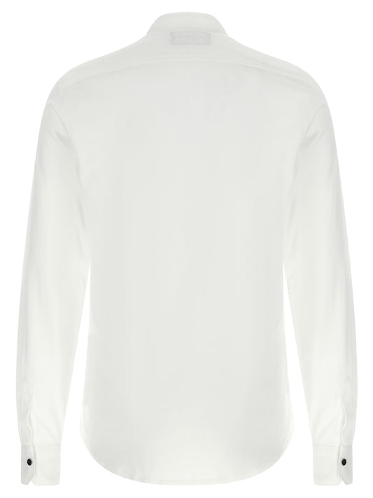 Kiton White Cotton Blouse
