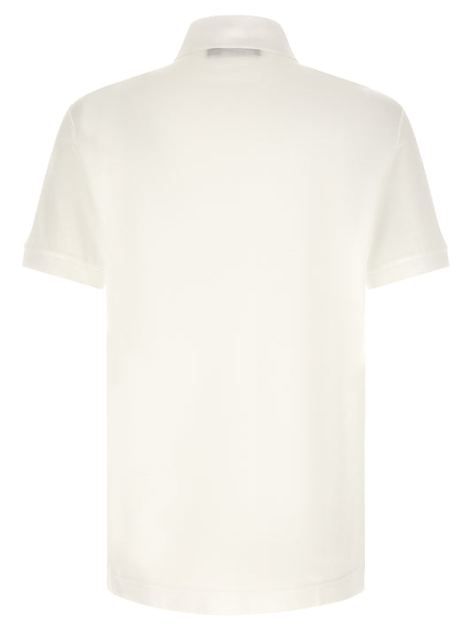 Dolce & Gabbana White Cotton Polo Shirt