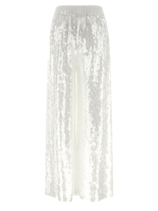 Norma Kamali White Nylon Casual Pants