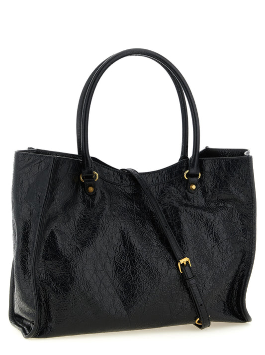 Balenciaga Black Lamb Leather Tote Bag