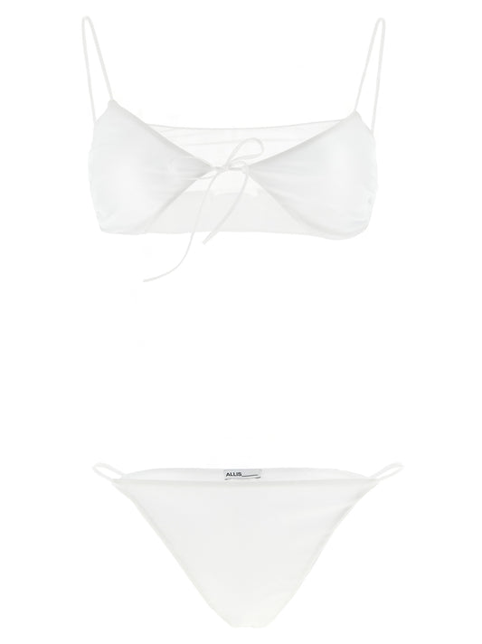 ALLIS White Polyester Bikini