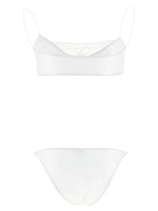 ALLIS White Polyester Bikini