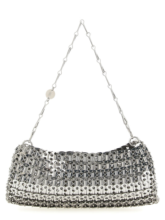 Paco Rabanne Silver Brass Clutch Bag