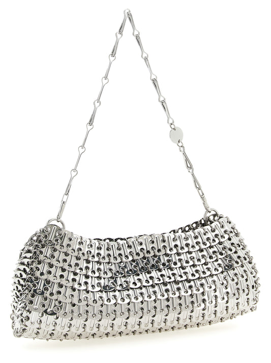 Paco Rabanne Silver Brass Clutch Bag