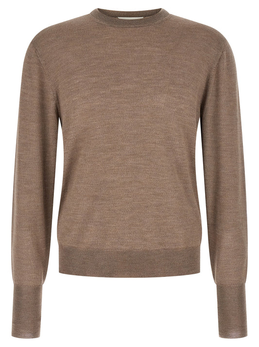 MA'RY'YA Gray Virgin Wool Cardigan