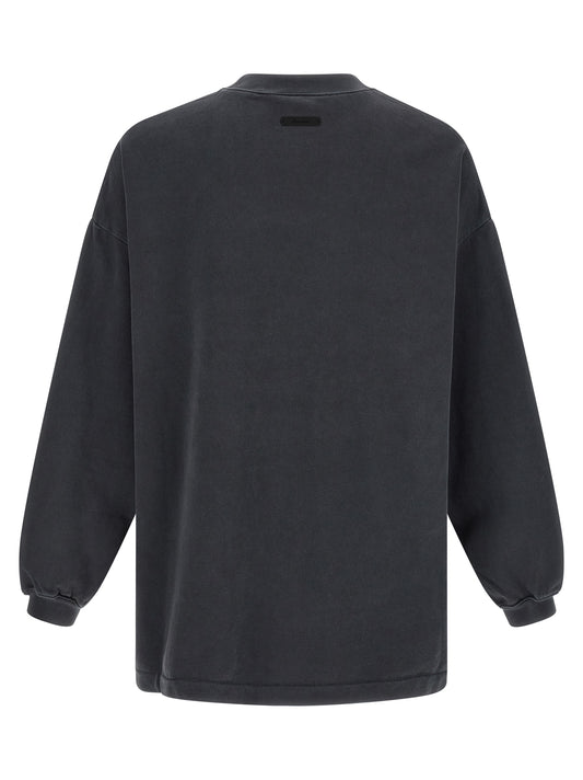 FEAR OF GOD ESSENTIAL Gray Cotton Sweatshirt