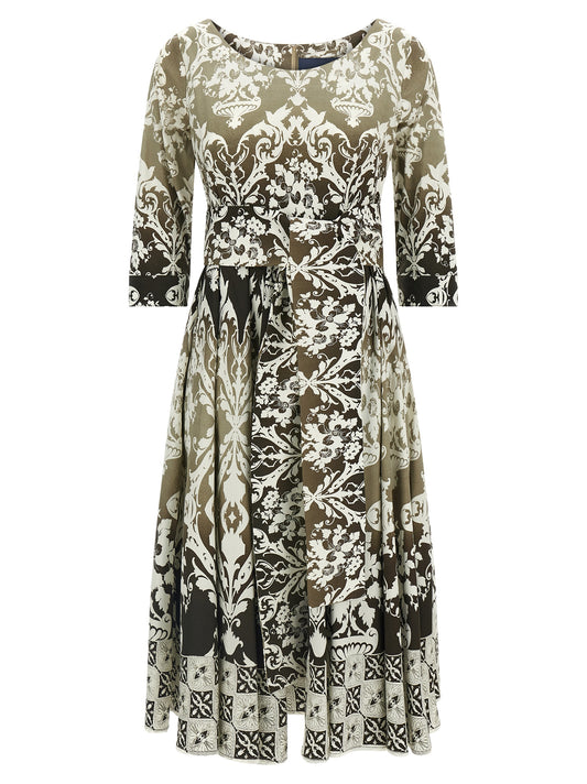 SAMANTHA SUNG Multicolor Cotton Midi Dress