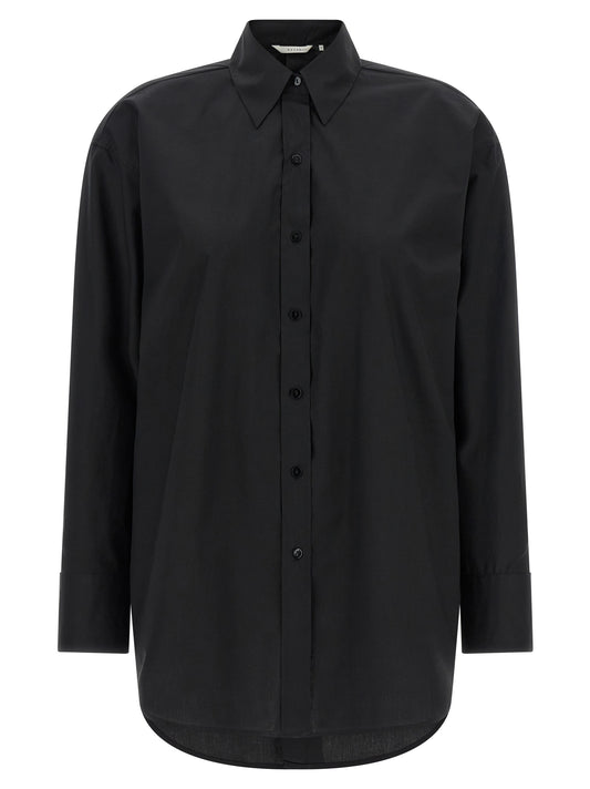 XACUS Black Cotton Blouse