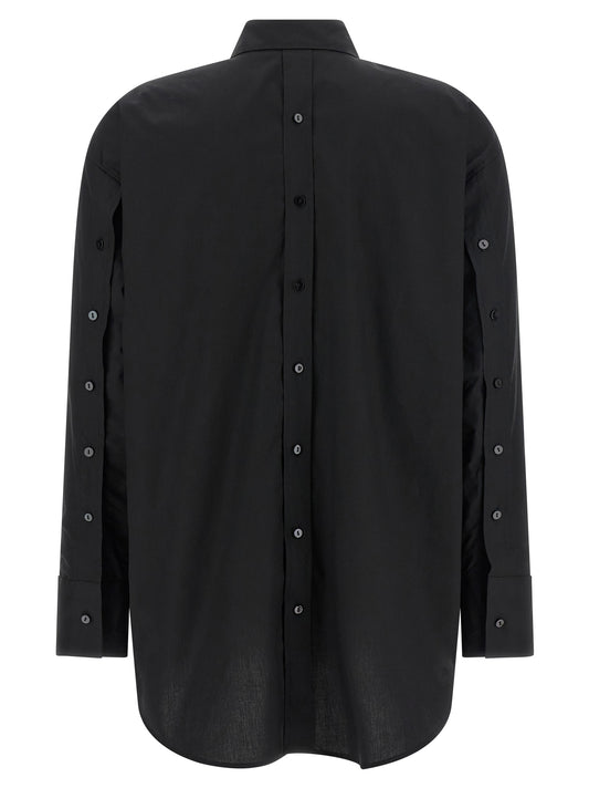 XACUS Black Cotton Blouse