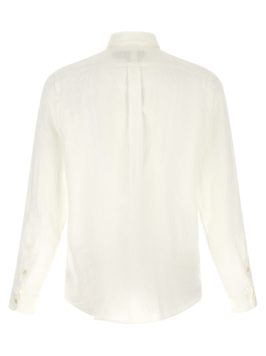 Polo Ralph Lauren White Linen Blouse
