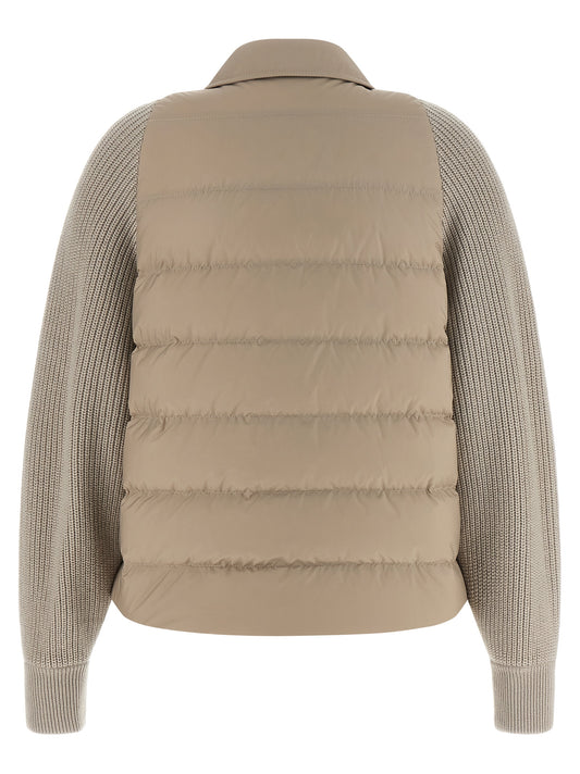Brunello Cucinelli Beige Polyester Shell Jacket