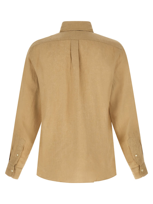 Polo Ralph Lauren Beige Linen Blouse