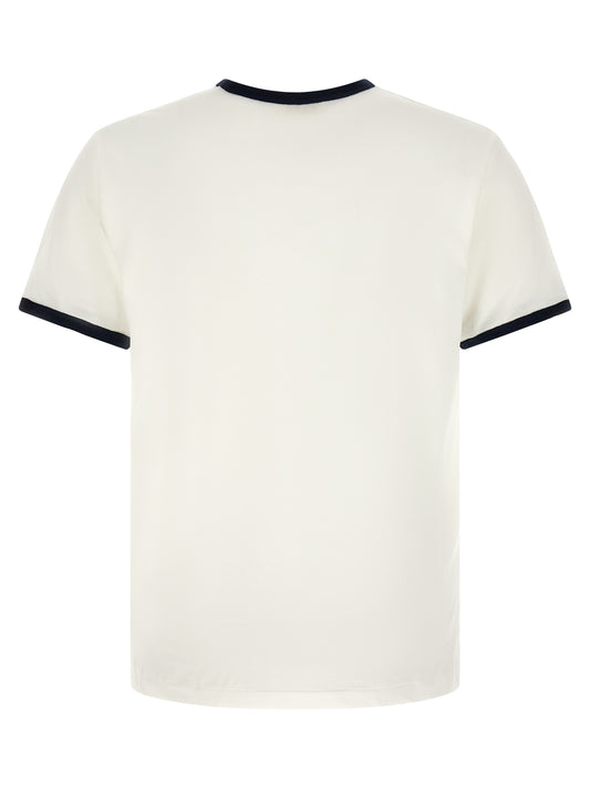 SECOND/LAYER Bicolor Cotton T-Shirt