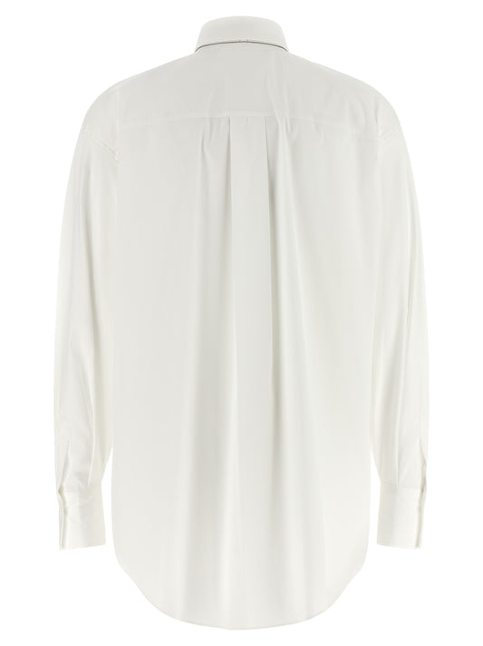 Brunello Cucinelli White Cotton Blouse