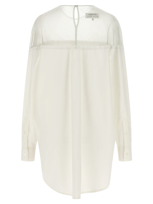 MM6 Maison Margiela White Cotton Blouse