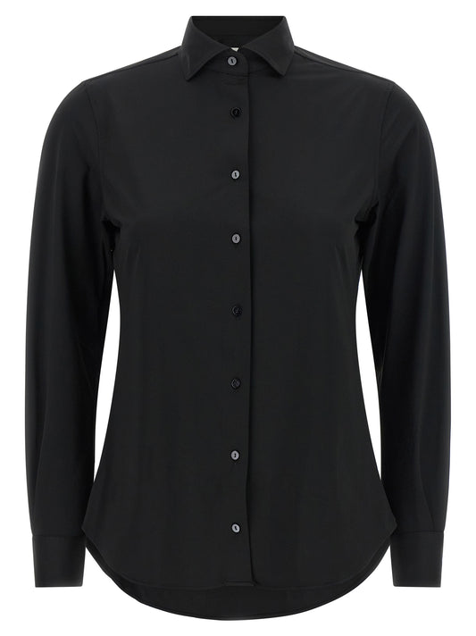 XACUS Black Polyamide Blouse