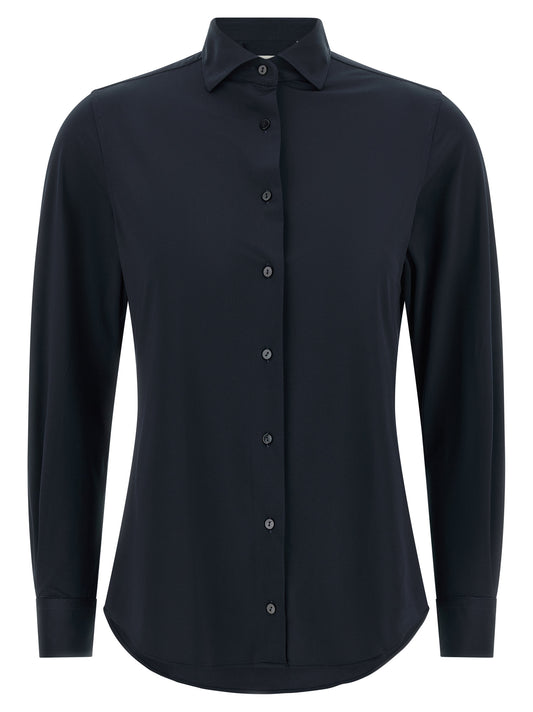 XACUS Blue Polyamide Blouse