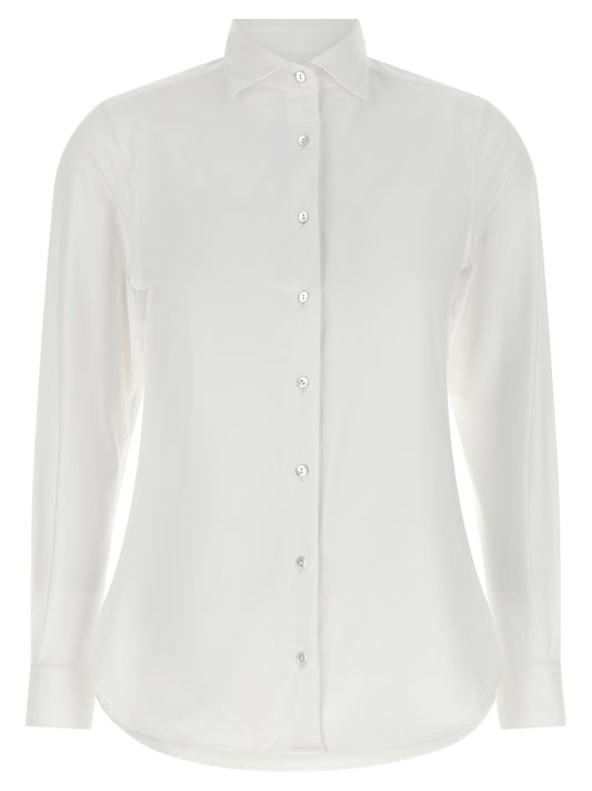 XACUS White Polyamide Blouse